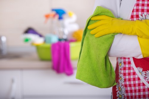 Close-up of fabric sofa cleaning process in Hatch End